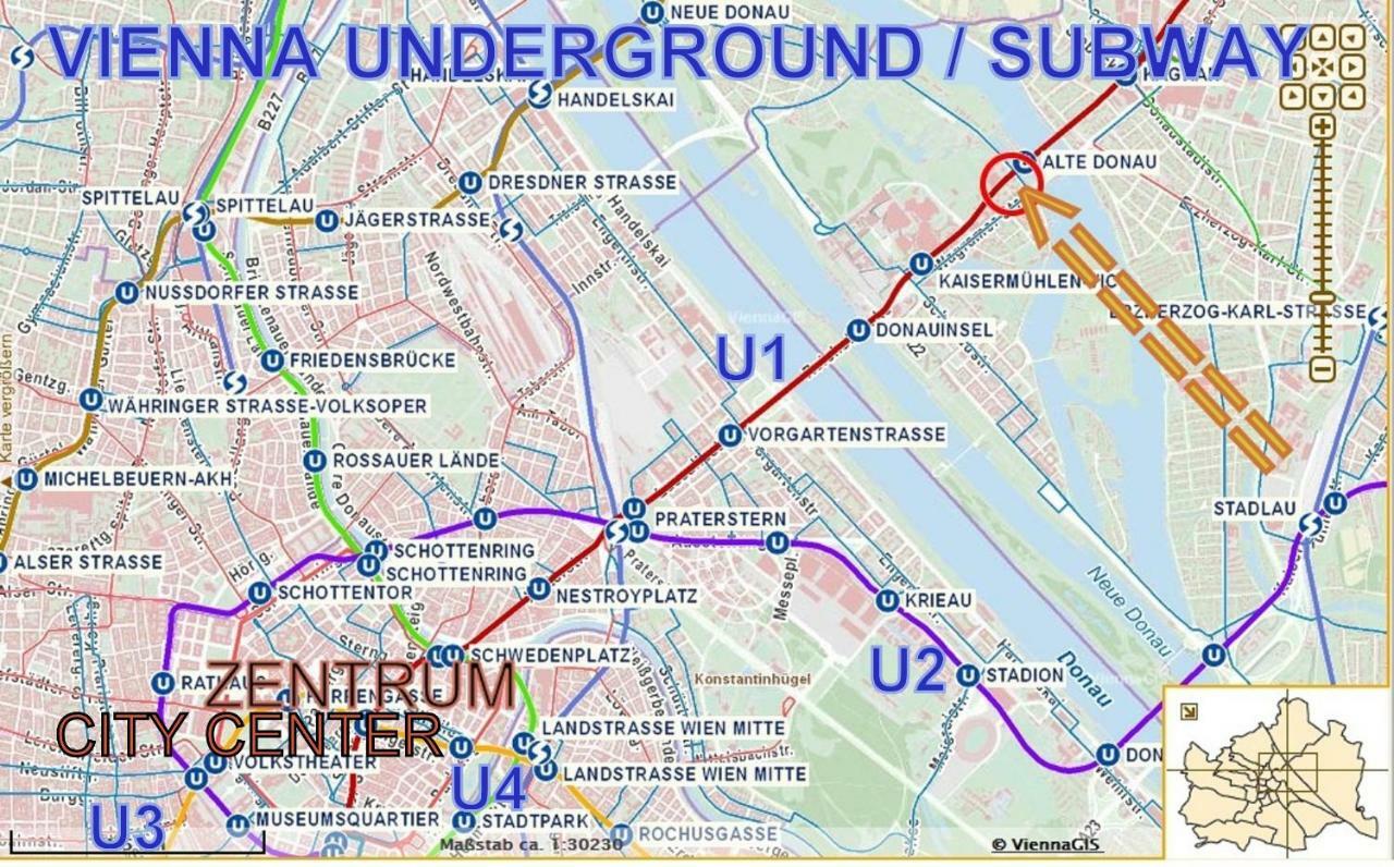 Zentrumnah Direkt An Ubahn Bei Un-vic Und Am Badestrand *